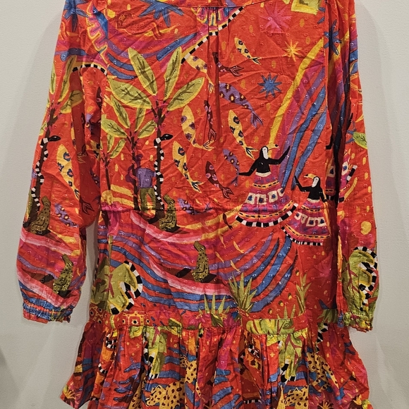 FARM Rio Red Patterned Dress - Picture 3 of 5